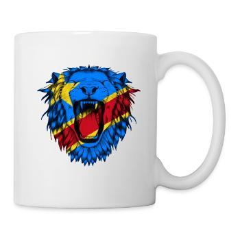 Demokratische Republik Kongo - Tasse - Weiß - Rechts