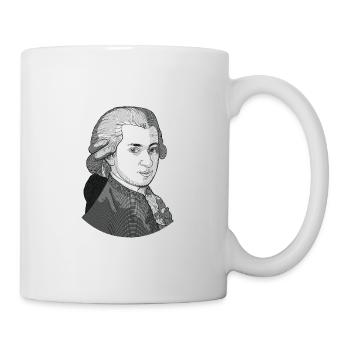 Wolfgang Amadeus Mozart - Tasse - Weiß - Rechts