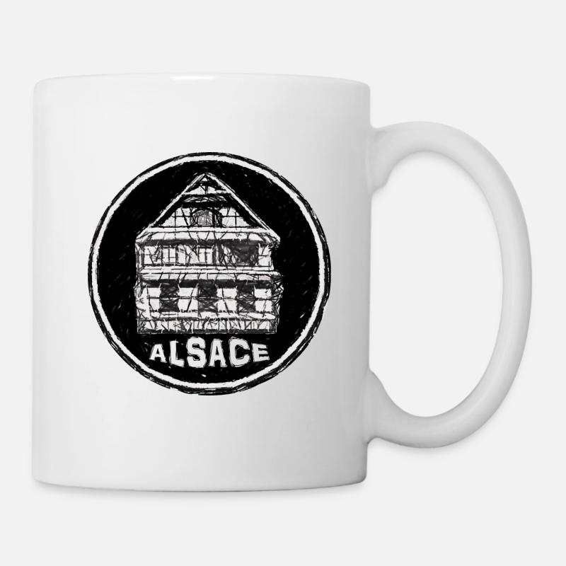 Alsace logo maison - Mug blanc - blanc