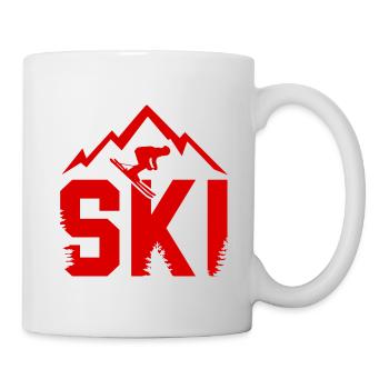 Ski Berge - Tasse - Weiß - Rechts