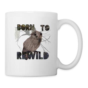 Geboren von ReWild beaver - Tasse - Weiß - Rechts