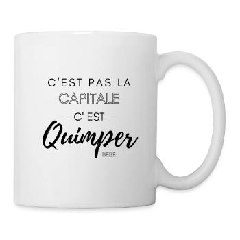 C'est pas la capitale, c'est Quimper bébé - Mug blanc - blanc - Droite