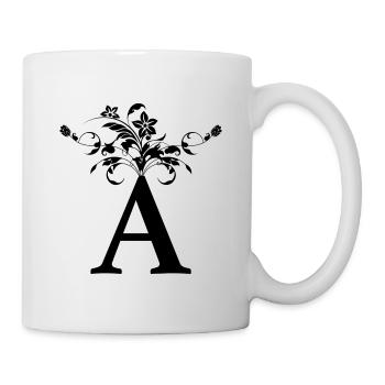 First letter A First name - Mug - white - Right