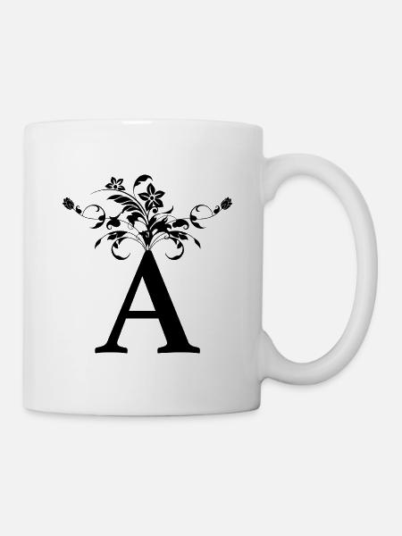 First letter A First name - Mug - white