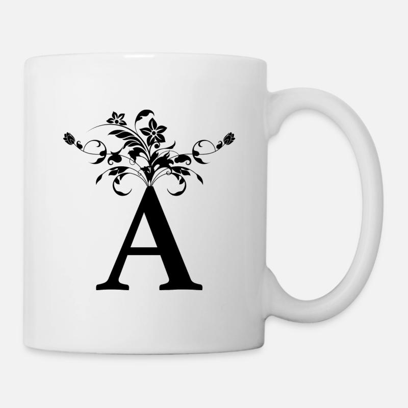 First letter A First name - Mug - white