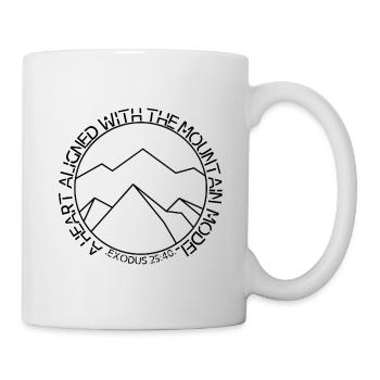 An aligned heart Ex/25:40 - Mug - white - Right