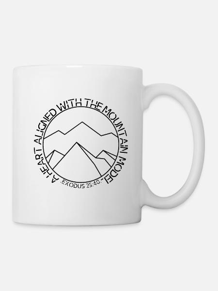Un cœur aligné Ex/25:40 - Mug blanc - blanc