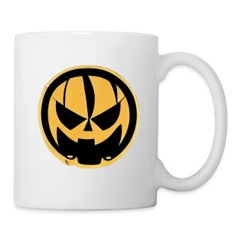 Spooky Pumpkin Halloween Icon - Mug - white - Right
