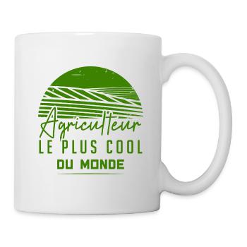Agriculteur Le Plus Cool Du Monde - Mug blanc - blanc - Droite