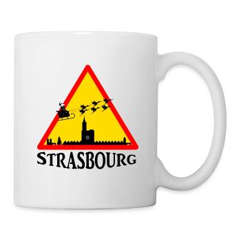 Straßburg Elsass Noël - Tasse - Weiß - Rechts