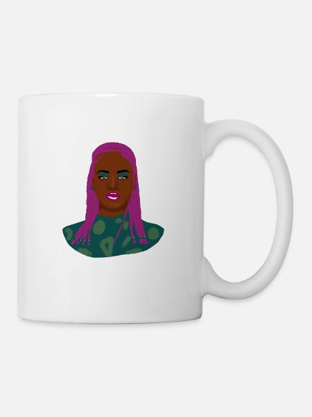 African beauty - Mug blanc - blanc