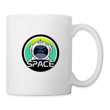 Astronaut im All - Tasse - Weiß - Rechts