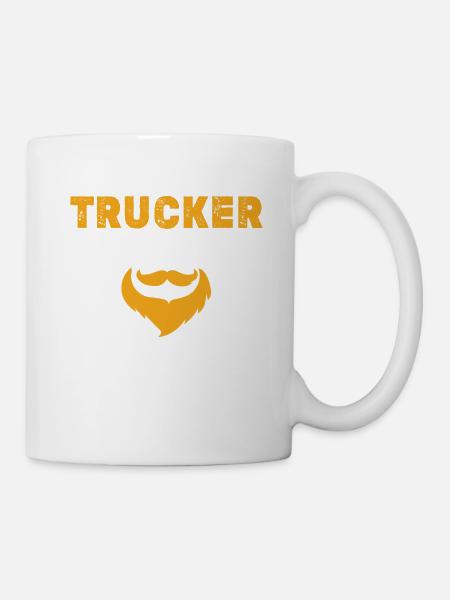 trucker opa spruch - Tasse - Weiß