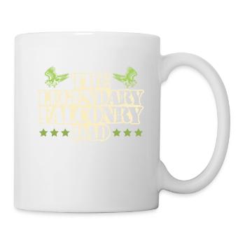 falknerei papa spruch - Tasse - Weiß - Rechts