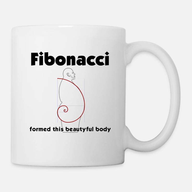 Fibonacci formed this beautiful body - Mug - white