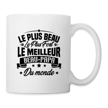 Le meilleur beau papa du monde - Mug blanc - blanc - Droite