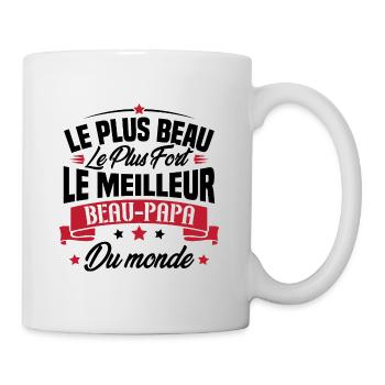 Le meilleur beau papa du monde - Mug blanc - blanc - Droite