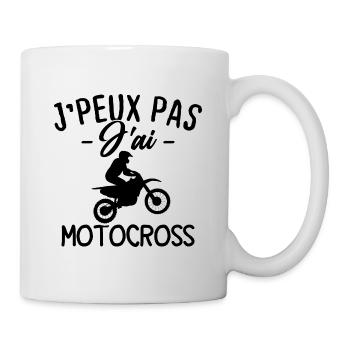 Ich kann kein Motocross haben - Tasse - Weiß - Rechts