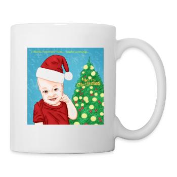 Santa's coming - Mug - white - Right