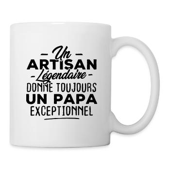 Un artisan légendaire donne un papa exceptionnel - Mug blanc - blanc - Droite