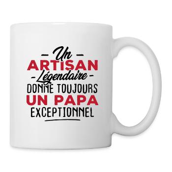 Un artisan légendaire donne un papa exceptionnel - Mug blanc - blanc - Droite