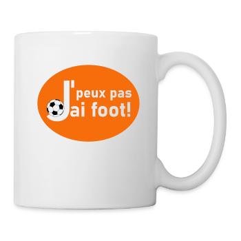 J'peux pas J'ai foot - Mug blanc - blanc - Droite