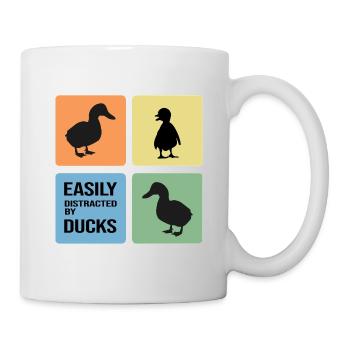 Ente Entensammlung Entenliebhaber Erpel - Tasse - Weiß - Rechts