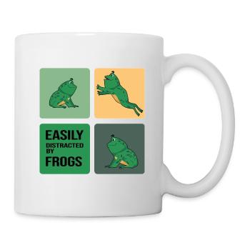 Frosch Froschsammlung Frog-Party - Tasse - Weiß - Rechts