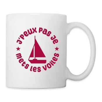 J'peux pas je mets les voiles ! - Mug blanc - blanc - Droite