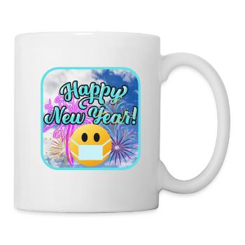 Bonne année, thème coloré. - Mug blanc - blanc - Droite