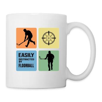 Floorball floorball « Floorball-unique » bandy - Mug blanc - blanc - Droite