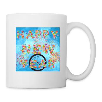 Frohes neues Jahr! - Tasse - Weiß - Rechts