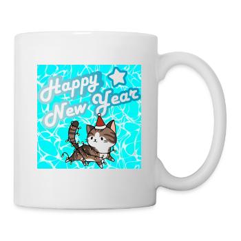 Frohes neues Jahr! - Tasse - Weiß - Rechts