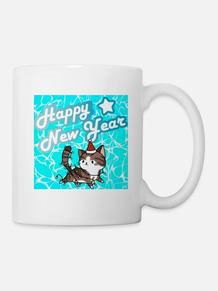 Frohes neues Jahr! - Tasse - Weiß