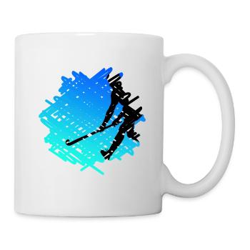 Field hockey hockey fan articles "blue Hockey-art" - Mug - white - Right