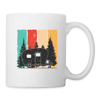 En route pour l’aventure : les campeurs - Mug blanc - blanc - Droite