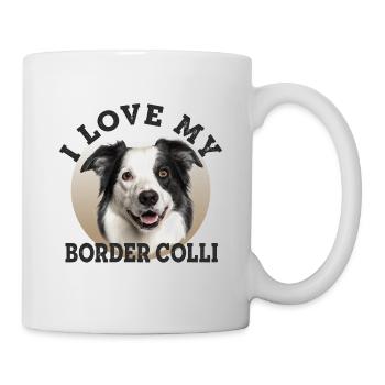 J’AIME MON BORDER COLLI - Mug blanc - blanc - Droite