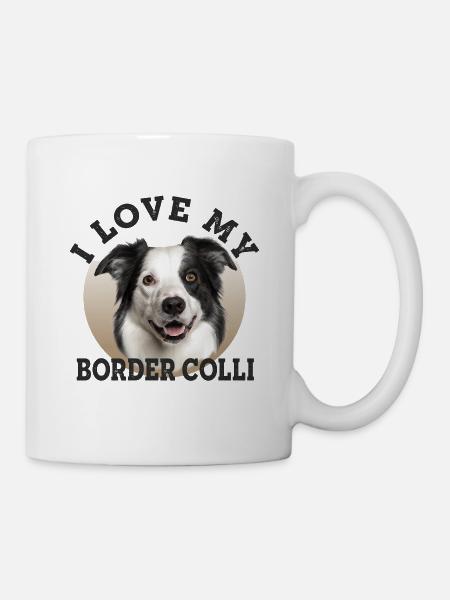 J’AIME MON BORDER COLLI - Mug blanc - blanc