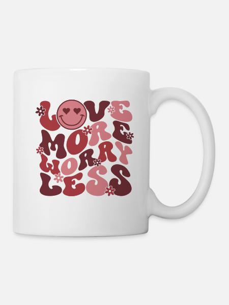 Love More Worry Less - Mug - white
