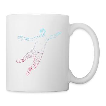handball handballspieler handballer - Tasse - Weiß - Rechts