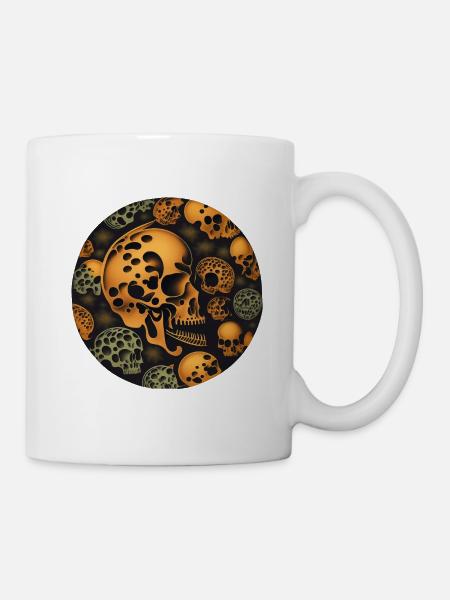 Art du crâne - Mug blanc - blanc