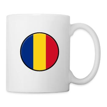 Flagge von Rumänien - Tasse - Weiß - Rechts
