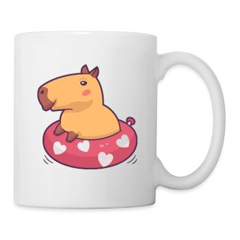 Capybara Floatie - Mug blanc - blanc - Droite