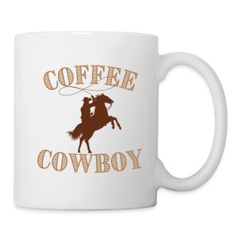 Coffee Cowboy - Tasse - Weiß - Rechts