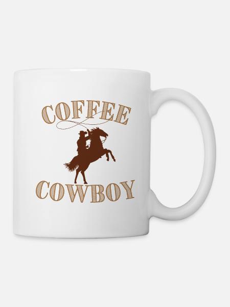 Coffee Cowboy - Tasse - Weiß