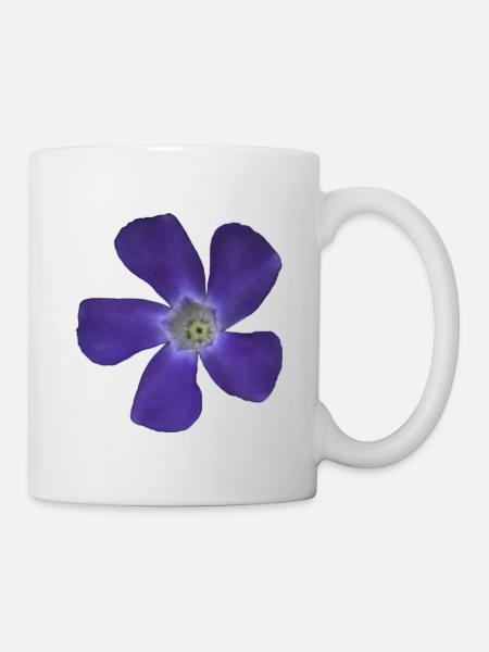 immergrün klein hell - Tasse - Weiß