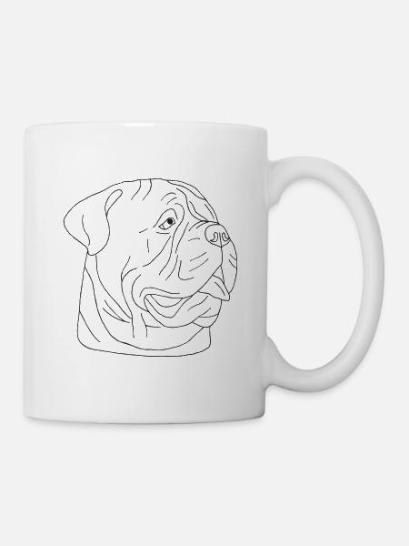 Bullmastiff - Tasse - Weiß