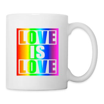 Love is love - Tasse - Weiß - Rechts