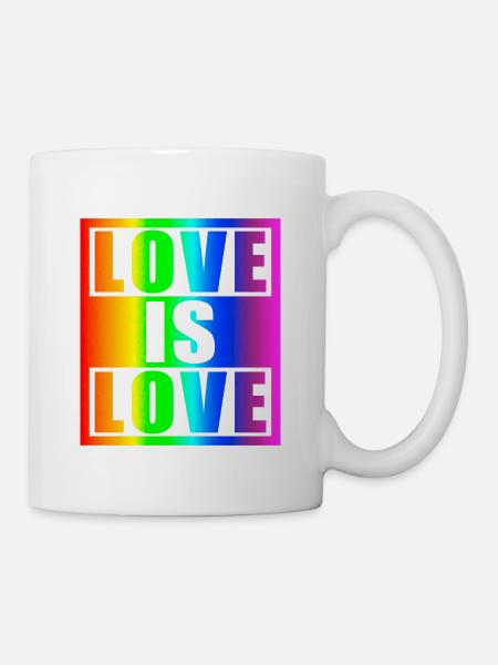 Love is love - Tasse - Weiß