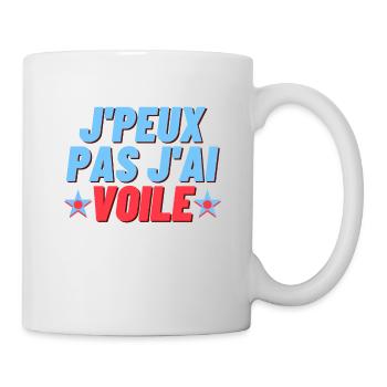 J peux pas j ai voile - Mug blanc - blanc - Droite